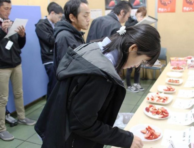 とちおとめ・あまおう試食会